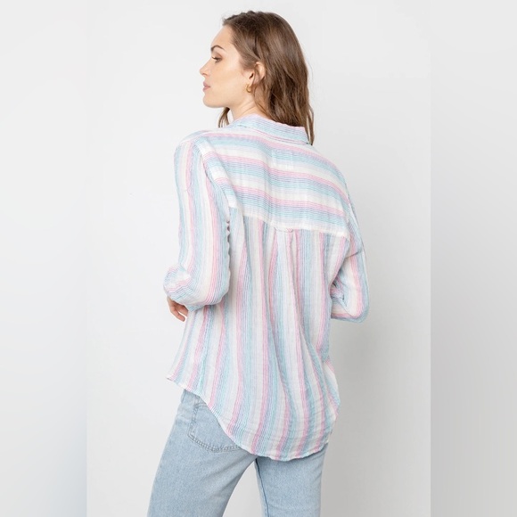 Rails - Ellis Button-Down Shirt in Iris Stripe - Picture 12 of 12